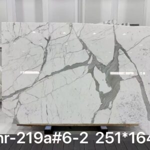 calacatta white marble slab