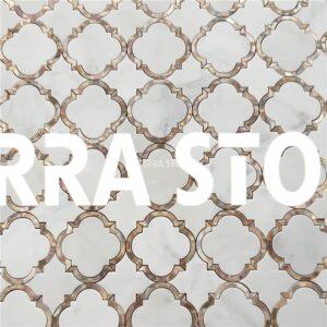 ms09 waterjet marble mosaic tile