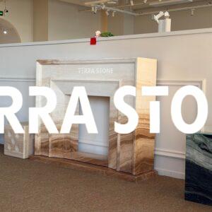 white onyx fireplace mantel