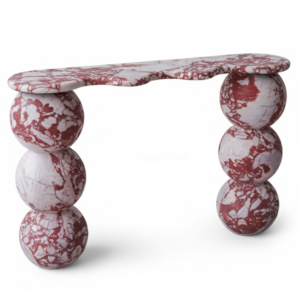 bvlgari red marble console table