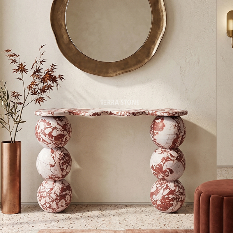 bvlgari red marble console table bvlgari red marble console table
