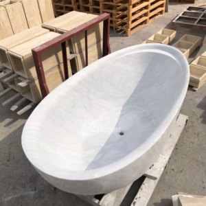 carrara white marble bathtub