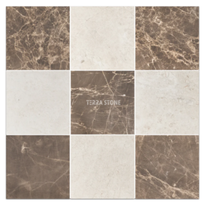 dolomite&bardiglio marble tile checkerboard 12"x12"