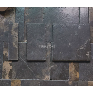 black limestone tile