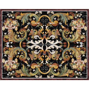 mr01 marble floor medallion
