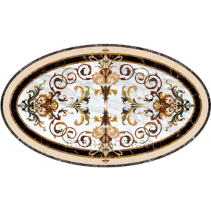 mr01 marble floor medallion
