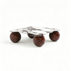 square marble coffee table curved edges