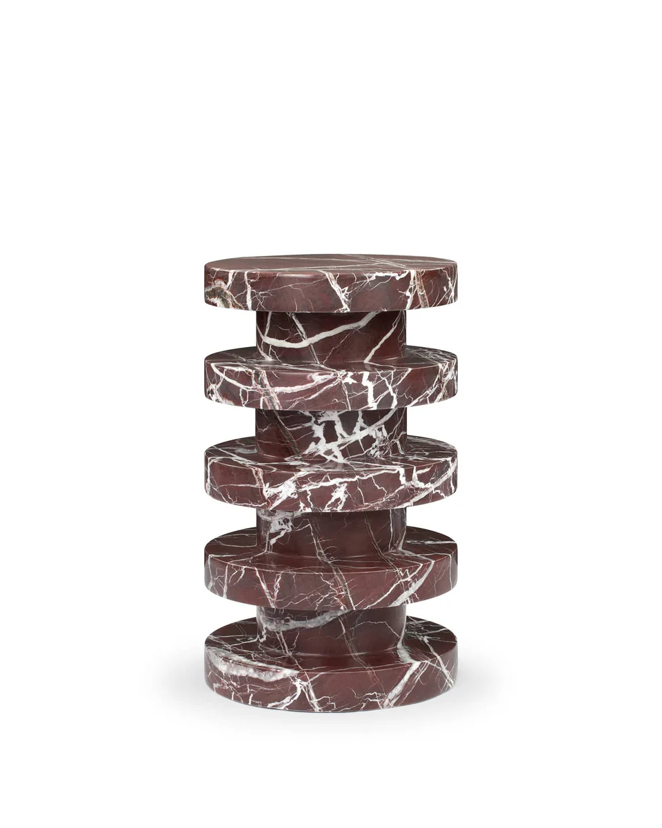 rosso levanto marble side table rosso levanto marble side table