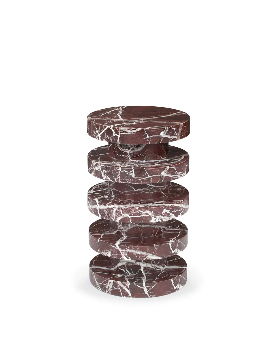 rosso levanto marble side table rosso levanto marble side table