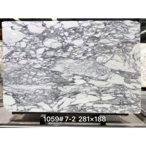 arabescato white marble slab polished