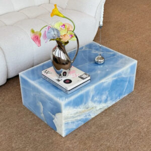 blue onyx coffee table