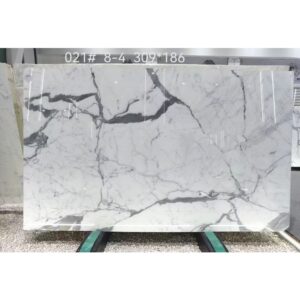 calacatta white marble slab