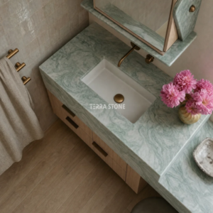 mint green marble bathroom vanity
